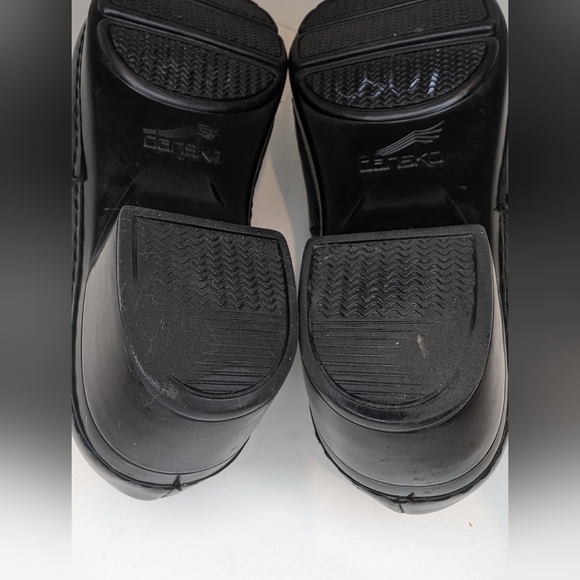 Dansko Stacie Black Leather Clogs Women's Size‎ 39 - Picture 10 of 12